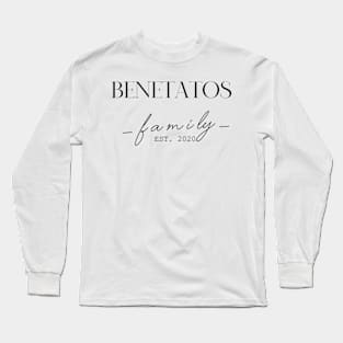 Benetatos Family EST. 2020, Surname, Benetatos Long Sleeve T-Shirt